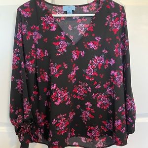 Cece Tie Sleeve Blouse